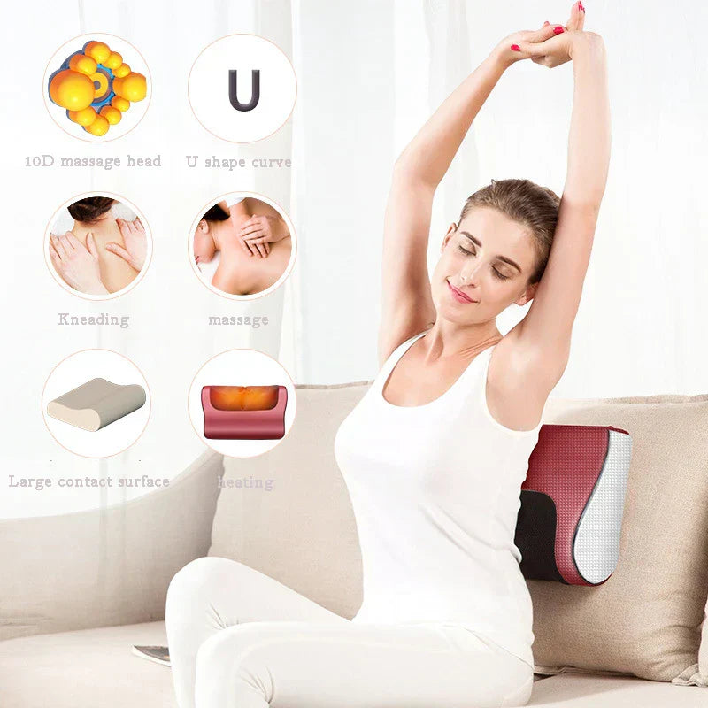 Auraé™ Red Pillow Massager – جهاز تدليك الوسادة الحمراء