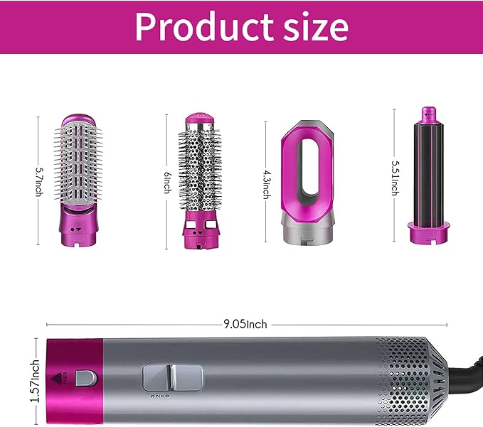 Auraé™ Hot Hair Brush 5 in 1 – فرشاة الشعر الساخنة 5 في 1