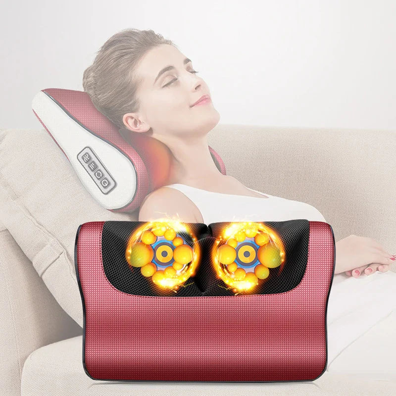 Auraé™ Red Pillow Massager – جهاز تدليك الوسادة الحمراء