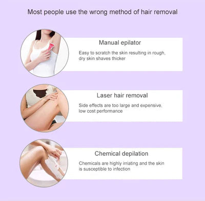 Auraé™Purple Epilator – آلة إزالة الشعر البنفسجية