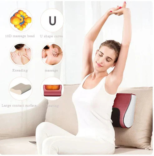 Auraé™ Red Pillow Massager – جهاز تدليك الوسادة الحمراء