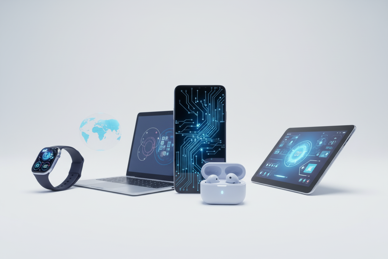 make it with white and clear background and products in front